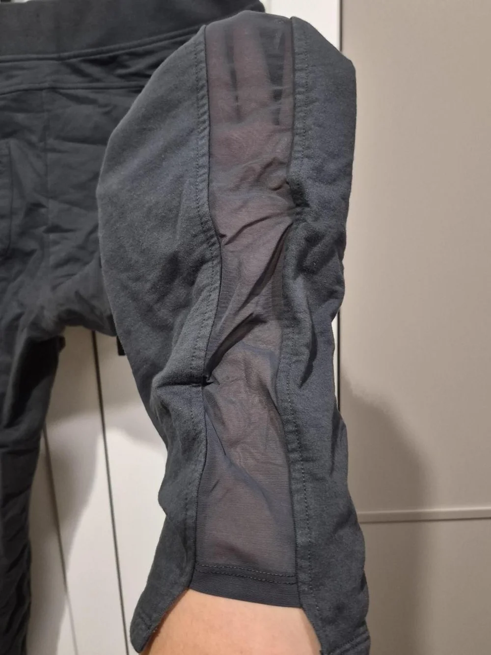 Charcoal Gray Drawstring Leggings